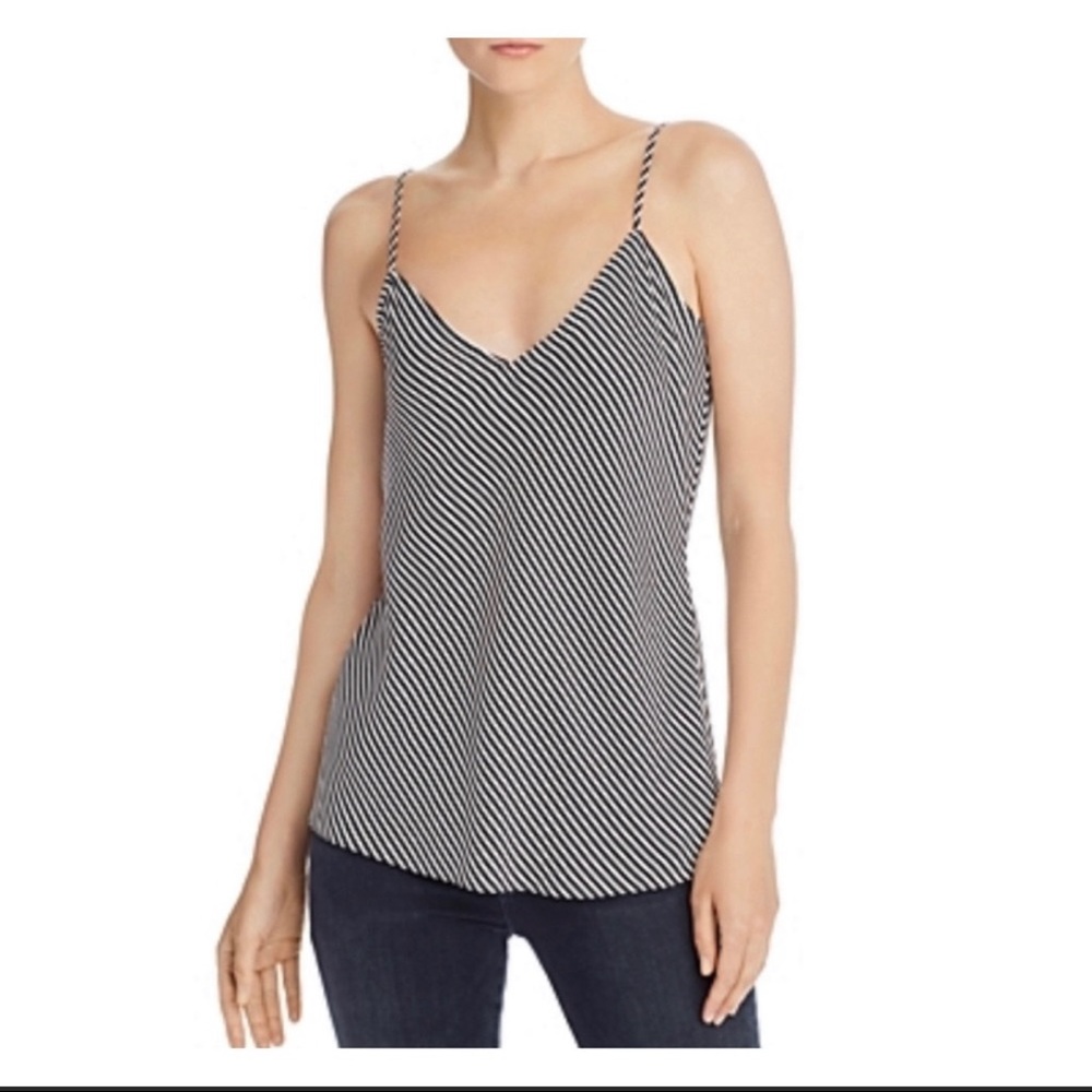 NEW Frame Silk Black and White striped Camisole